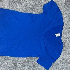 Dark Blue VS PINK V-Neck Shirt